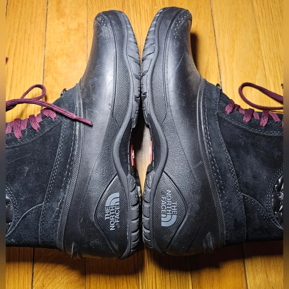 The North Face Womens Thermoball Utility Tall Winter Boots SZ 7  Black NF0A2T5D